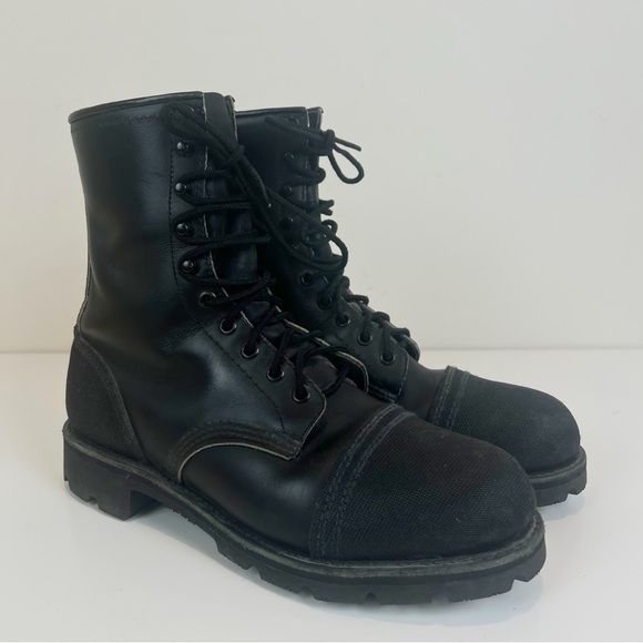 Vintage Red Wing 4420 Ballistic Nylon Steel Toe PT91 Leather Boot 8D Made in USA - Picture 1 of 10